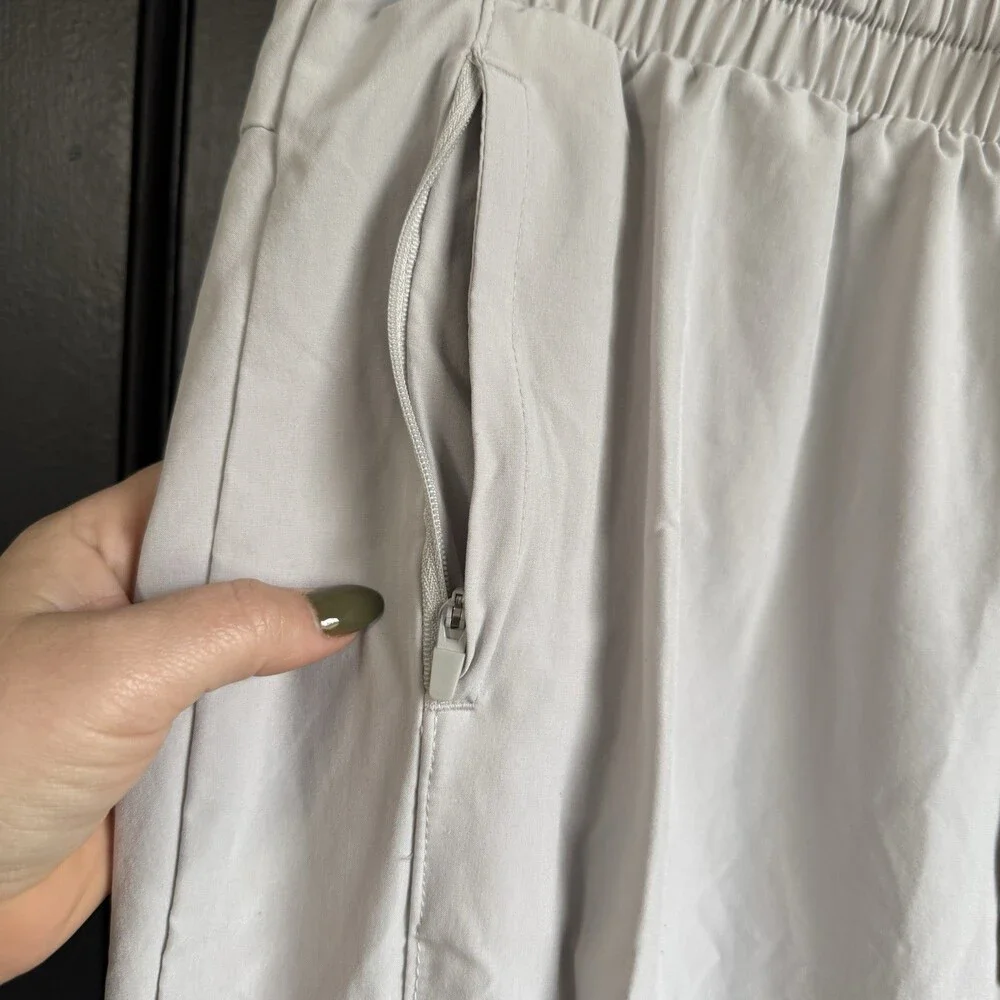 Apana Women's Light Gray Active 7/8 Length Pull-On Athleisure Pants Size Large - Picture 4 of 9